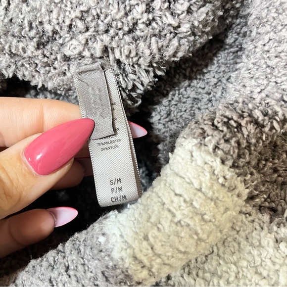 SKIMS COZY KNIT TEDDY 2 Pc Set Gray Chalk Soft Boucle Knit Snuggly Cozy Comfy - Picture 10 of 13